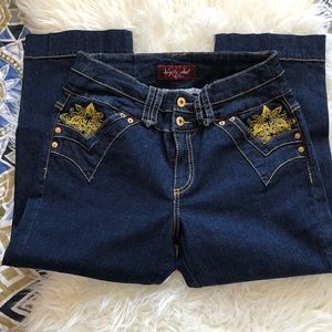 Baby Phat Jeans - Baby Phat cropped jeans size 14 Baby Phat Jeans - Baby Phat cropped jeans size 14